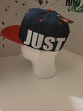 BIG MONEY SNAPBACK HAT (NAVY BLUE/RED BRIM)