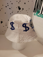 JUST MONEY DRIPPING MONEY BUCKET HAT (BLUE)