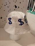 JUST MONEY DRIPPING MONEY BUCKET HAT (BLUE)