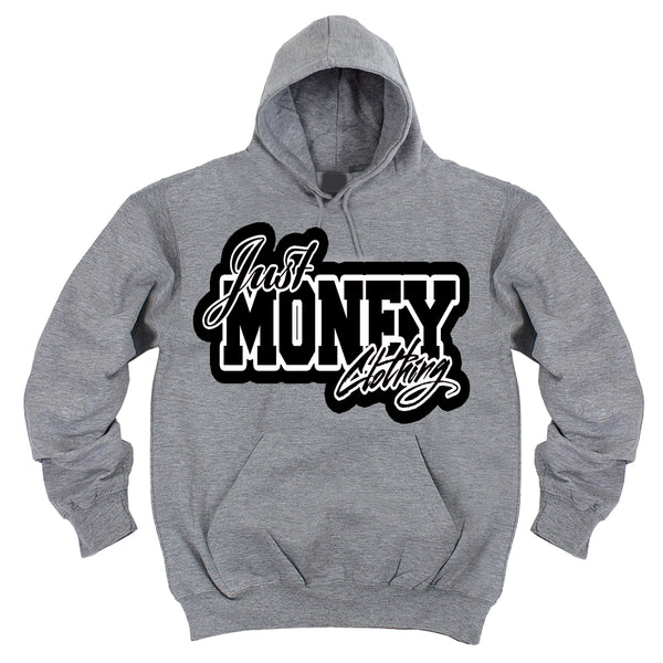 JUST MONEY HOODIE (GREY/BLACK)