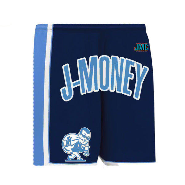 ON THE GRIND MEMPHIS BASKETBALL MONEY SHORTS (BLUE)
