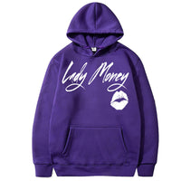 PRETTY MONEY LIPS HOODIE (PURPLE)